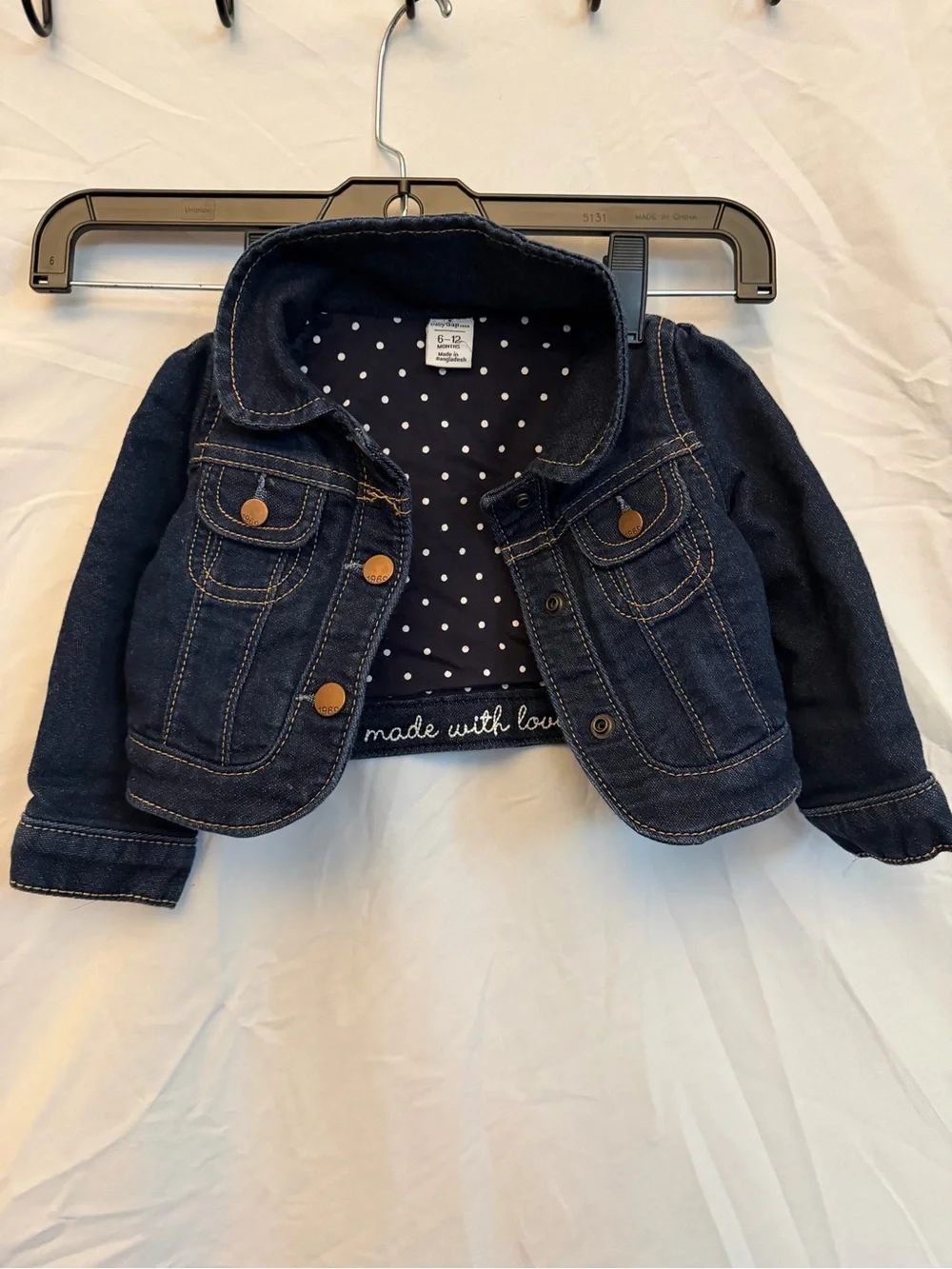 Infants 6-12 M Gap Dark Blue Denim Jacket - Made With Love